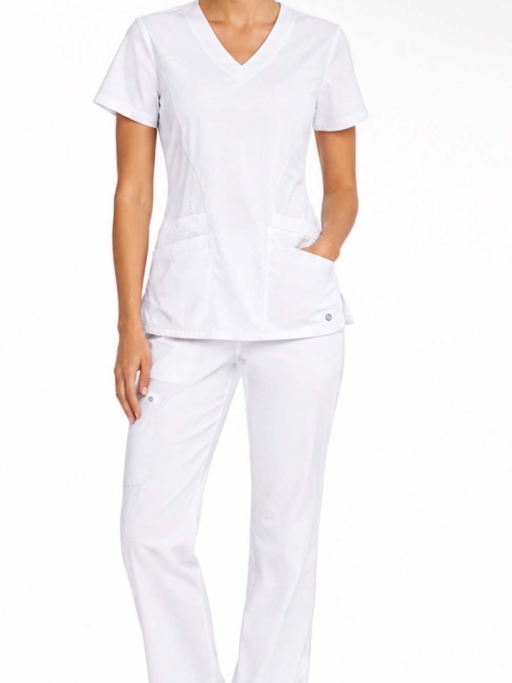 BARCO ONE MATCHING SCRUB SET IN WHITE